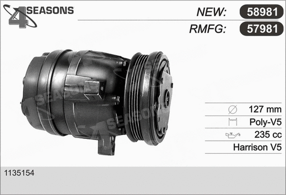 Compressor, air conditioning (57981)