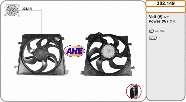 Fan, engine cooling (302.149)