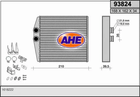 Heat Exchanger, interior heating (93824)