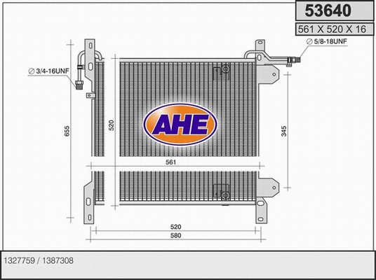 Condenser, air conditioning (53640)