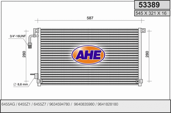 Condenser, air conditioning (53389)