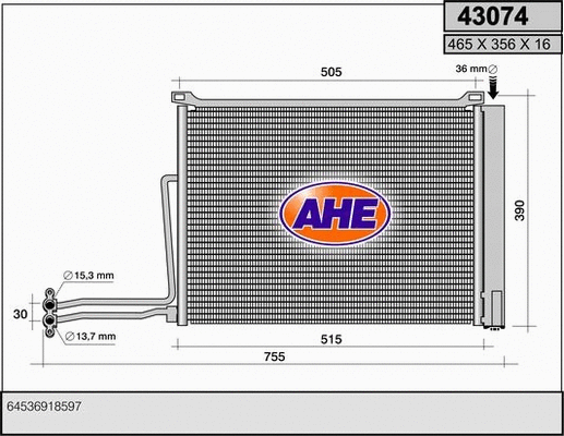 Condenser, air conditioning (43074)