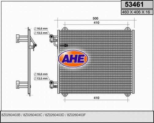 Condenser, air conditioning (53461)