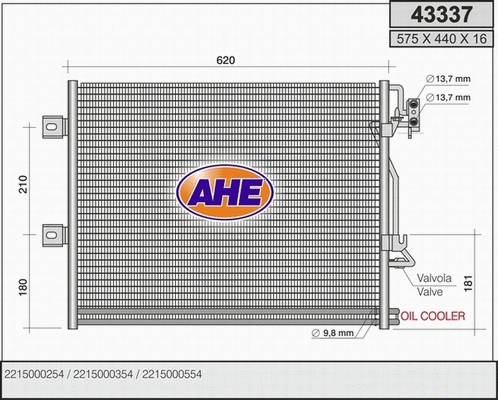 Condenser, air conditioning (43337)