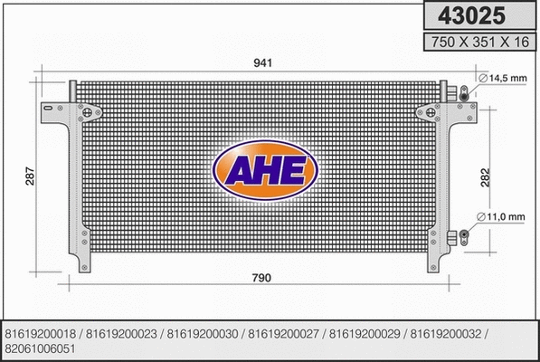 Condenser, air conditioning (43025)