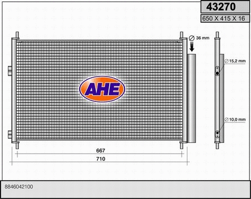 Condenser, air conditioning (43270)