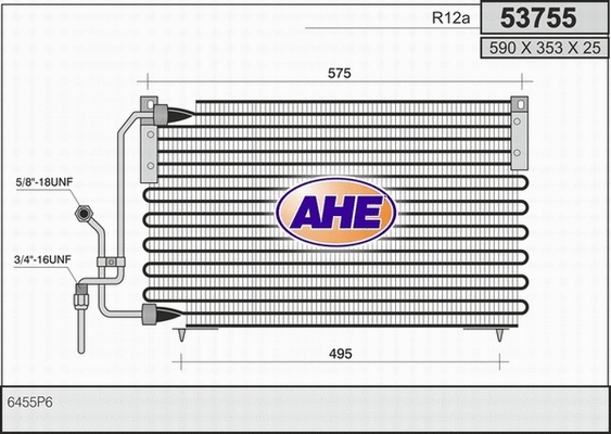 Condenser, air conditioning (53755)