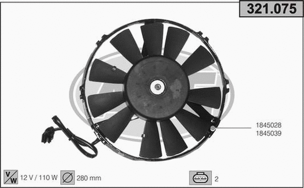 Fan, engine cooling (321.075)