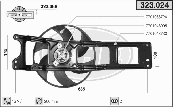 Fan, engine cooling (323.024)