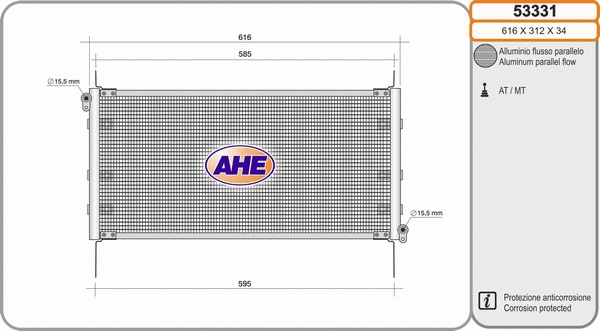 Condenser, air conditioning (53331)