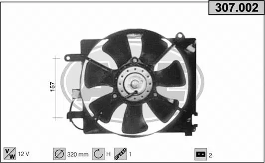Fan, engine cooling (307.002)