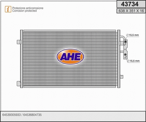 Condenser, air conditioning (43734)