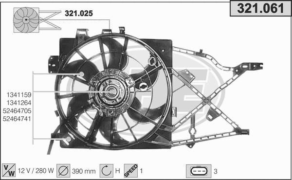 Fan, engine cooling (321.061)
