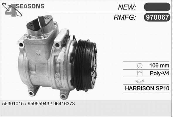 Compressor, air conditioning (970067)