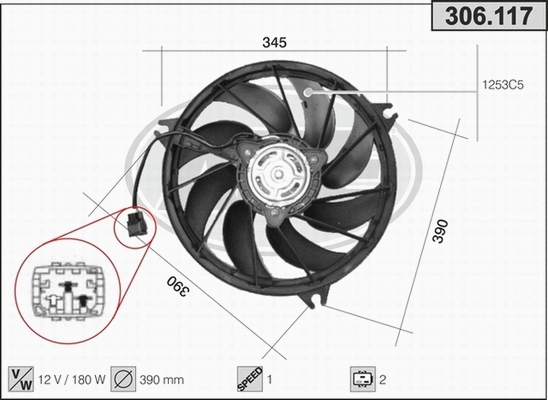 Fan, engine cooling (306.117)