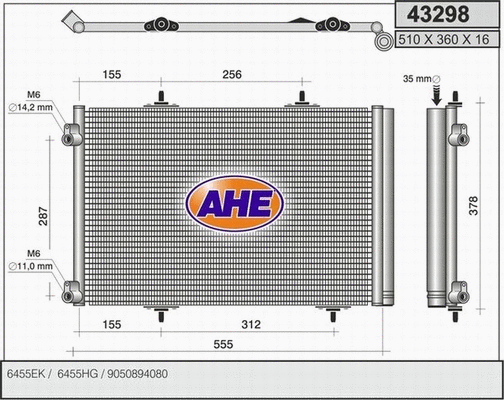 Condenser, air conditioning (43298)
