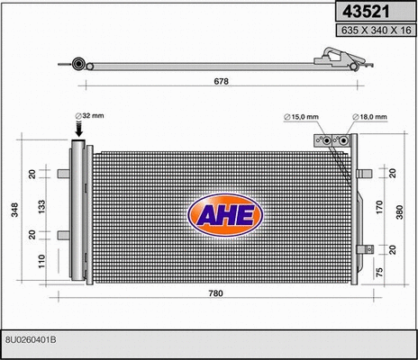Condenser, air conditioning (43521)