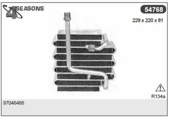 Evaporator, air conditioning (54768)