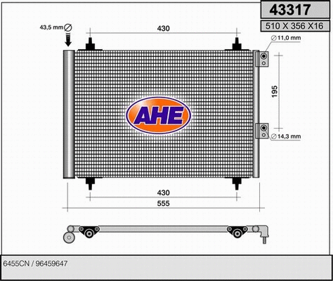 Condenser, air conditioning (43317)