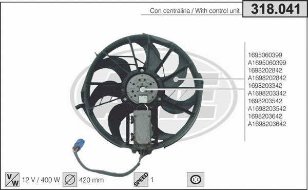 Fan, engine cooling (318.041)