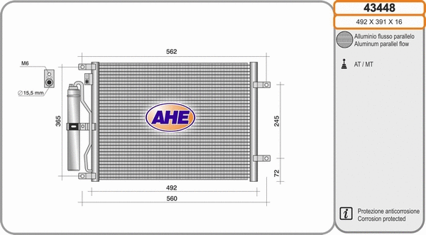 Condenser, air conditioning (43448)