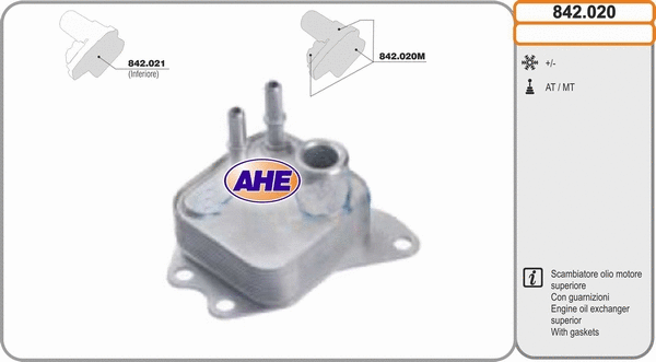Oil Cooler, engine oil (842.020)