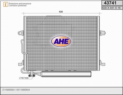Condenser, air conditioning (43741)