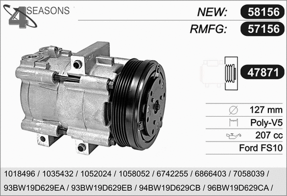 Compressor, air conditioning (57156)