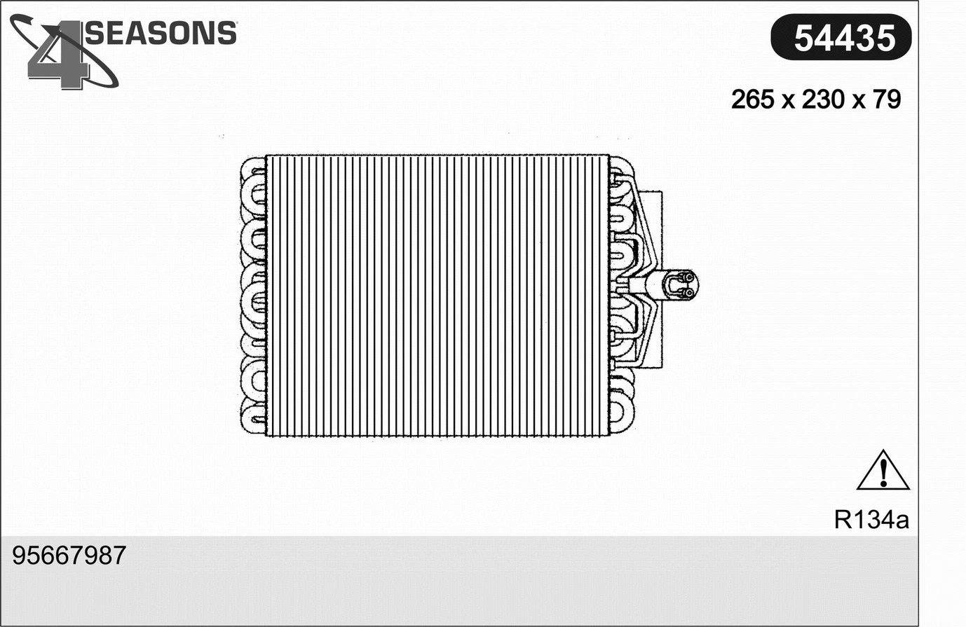 Evaporator, air conditioning (54435)