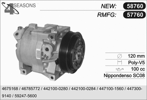 Compressor, air conditioning (57760)
