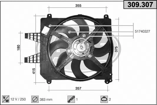 Fan, engine cooling (309.307)