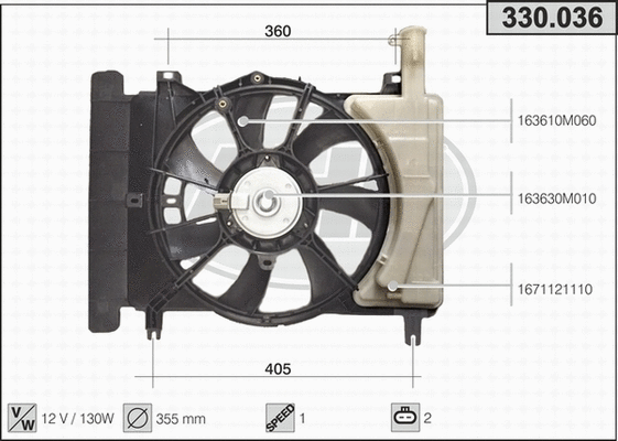 Fan, engine cooling (330.036)