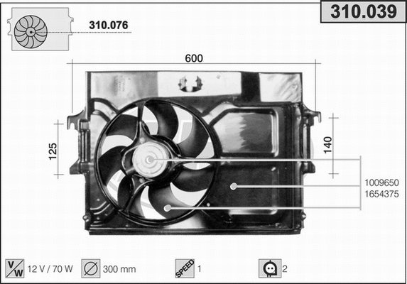 Fan, engine cooling (310.039)