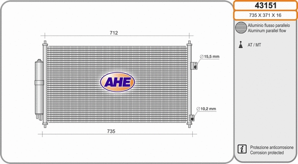 Condenser, air conditioning (43151)