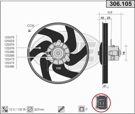 Fan, engine cooling (306.105)