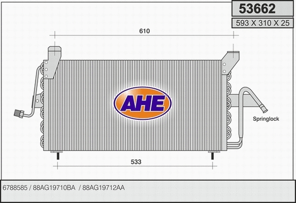 Condenser, air conditioning (53662)