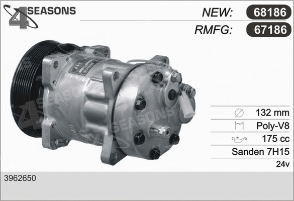 Compressor, air conditioning (67186)