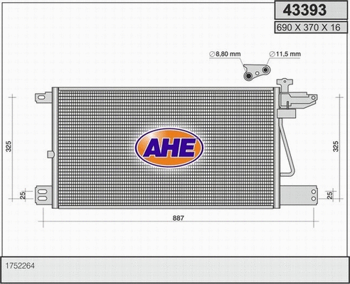 Condenser, air conditioning (43393)