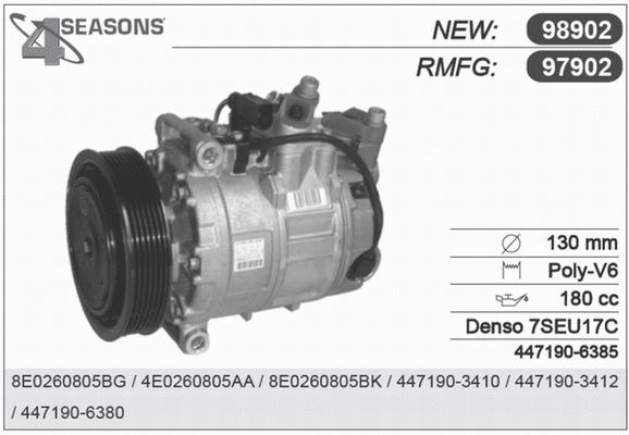 Compressor, air conditioning (97902)