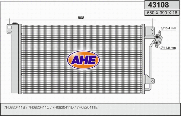 Condenser, air conditioning (43108)