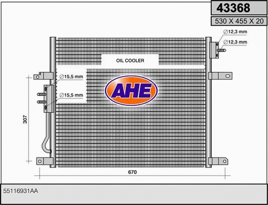 Condenser, air conditioning (43368)