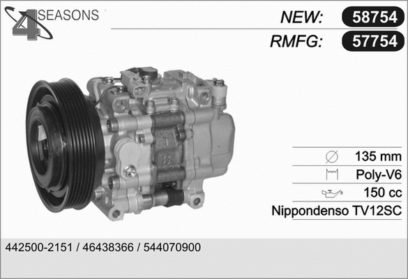 Compressor, air conditioning (57754)