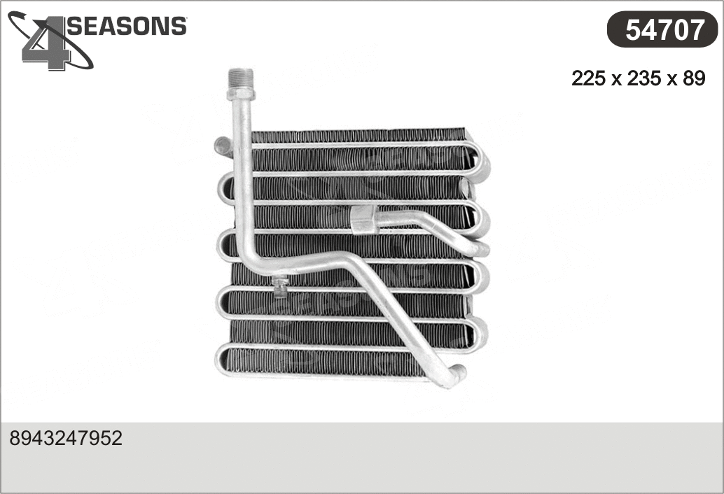 Evaporator, air conditioning (54707)