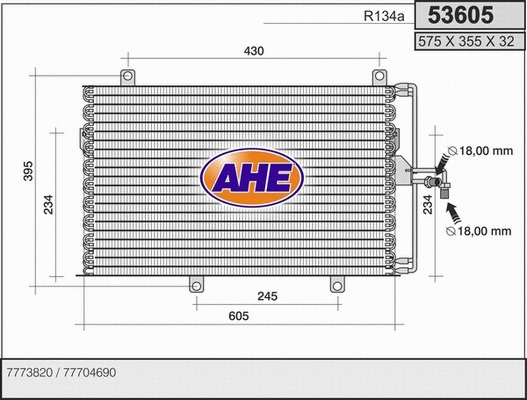 Condenser, air conditioning (53605)