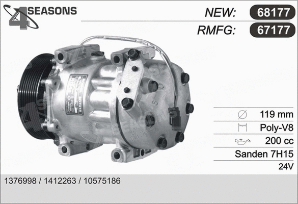 Compressor, air conditioning (67177)