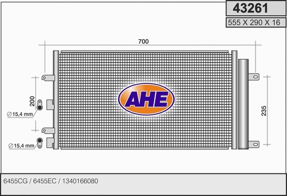Condenser, air conditioning (43261)
