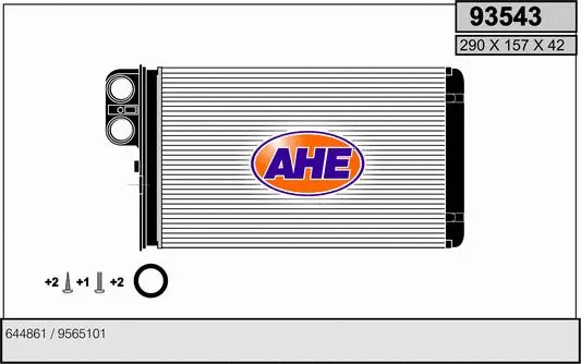 Heat Exchanger, interior heating (93543)