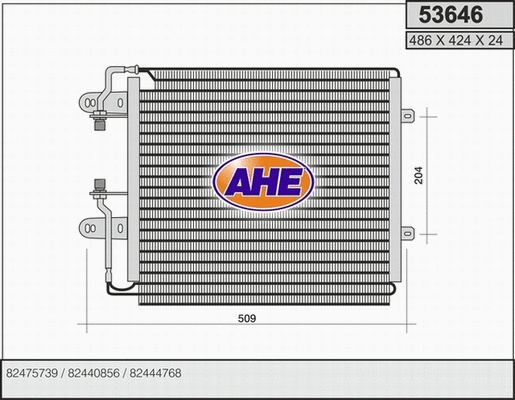 Condenser, air conditioning (53646)