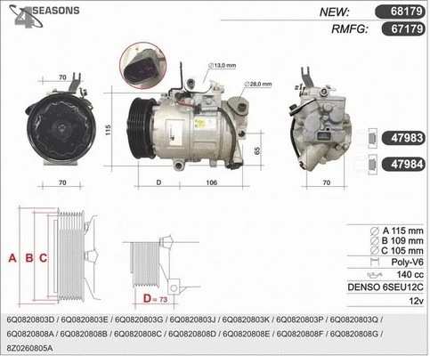 Compressor, air conditioning (68179)