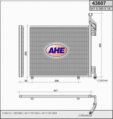 Condenser, air conditioning (43607)